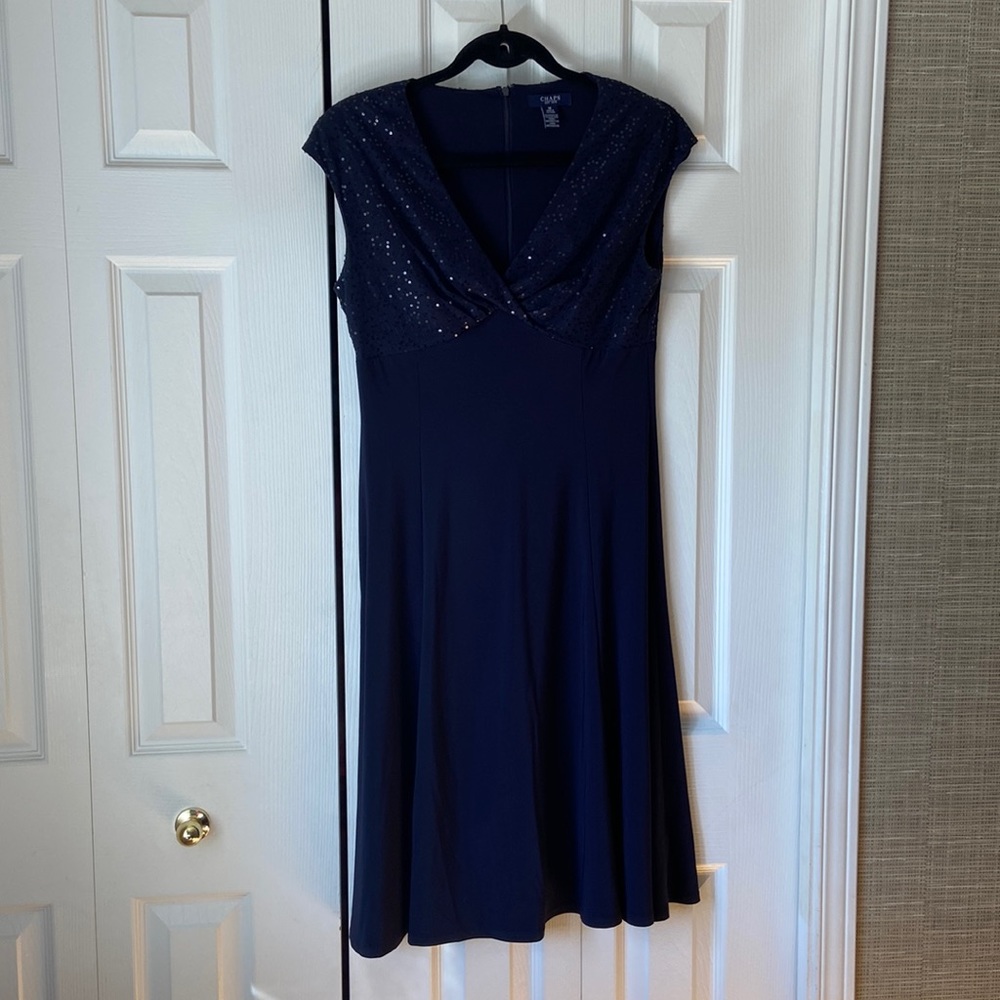 Chaps sequin party dress